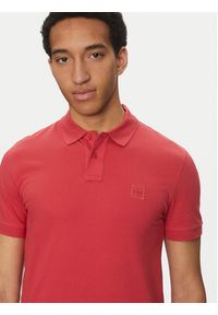 BOSS Polo Passenger 50507803 Czerwony Slim Fit. Typ kołnierza: polo. Kolor: czerwony. Materiał: bawełna #2