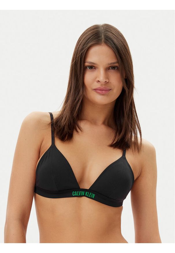 Calvin Klein Swimwear Góra od bikini KW0KW02785 Czarny. Kolor: czarny. Materiał: syntetyk