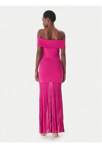 MICHAEL Michael Kors Sukienka dzianinowa MS683HGBFD Różowy Slim Fit. Kolor: różowy. Materiał: syntetyk #3