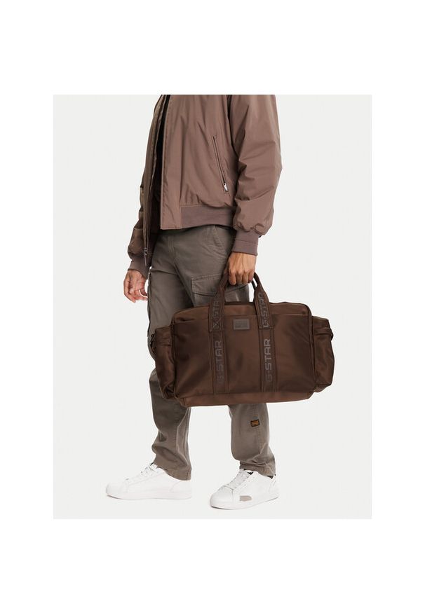 G-Star RAW - Torba weekendowa G-Star Raw. Kolor: brązowy