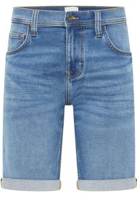 Mustang - MĘSKIE SZORTY MUSTANG Chicago Shorts Z Denim Blue 1015140 5000 523. Materiał: denim