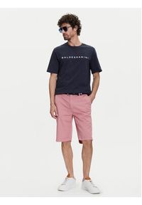 Baldessarini T-Shirt B4 20082.5293 Granatowy Regular Fit. Kolor: niebieski. Materiał: bawełna
