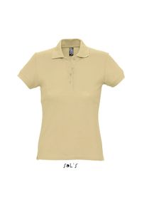SOL'S - Polo Sol's Passion. Okazja: na co dzień. Typ kołnierza: polo. Kolor: wielokolorowy, beżowy, brązowy. Styl: casual #1