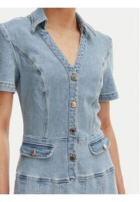 Morgan Sukienka jeansowa 251-RTALA Błękitny Slim Fit. Kolor: niebieski. Materiał: bawełna #5