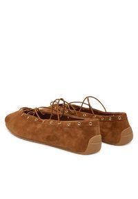 Steve Madden Baleriny Pointe 11005032 Brązowy. Kolor: brązowy. Materiał: skóra, zamsz #3
