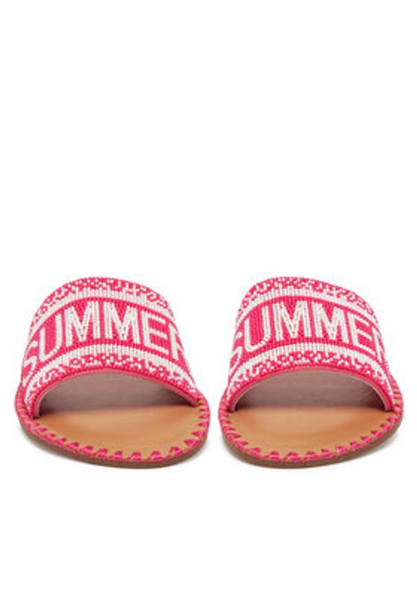 DeeZee Klapki E3316-1 Różowy. Kolor: różowy. Materiał: syntetyk