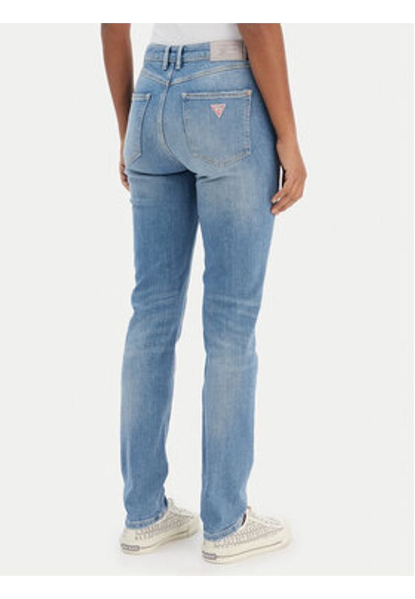 Guess Jeansy W6RA46 D6882 Niebieski Skin Fit. Kolor: niebieski