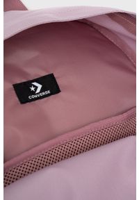 Converse plecak kolor fioletowy duży gładki. Kolor: fioletowy. Materiał: poliester, włókno. Wzór: gładki