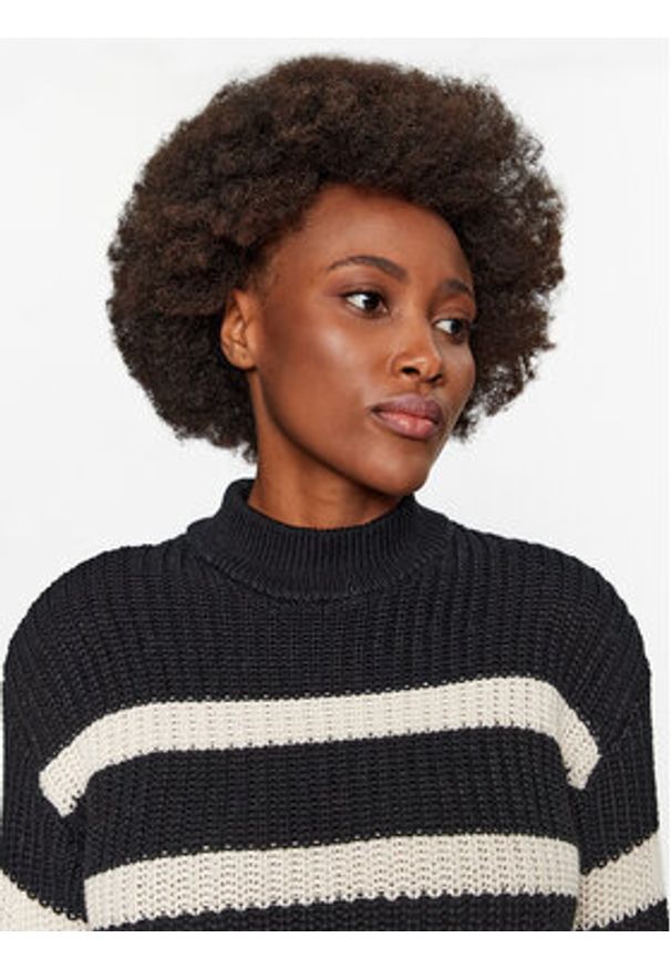 Vero Moda Sweter 10293683 Czarny Regular Fit. Kolor: czarny. Materiał: bawełna