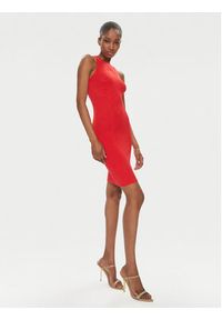 ROTATE Sukienka letnia 1123221292 Czerwony Slim Fit. Kolor: czerwony. Materiał: wiskoza. Sezon: lato #3