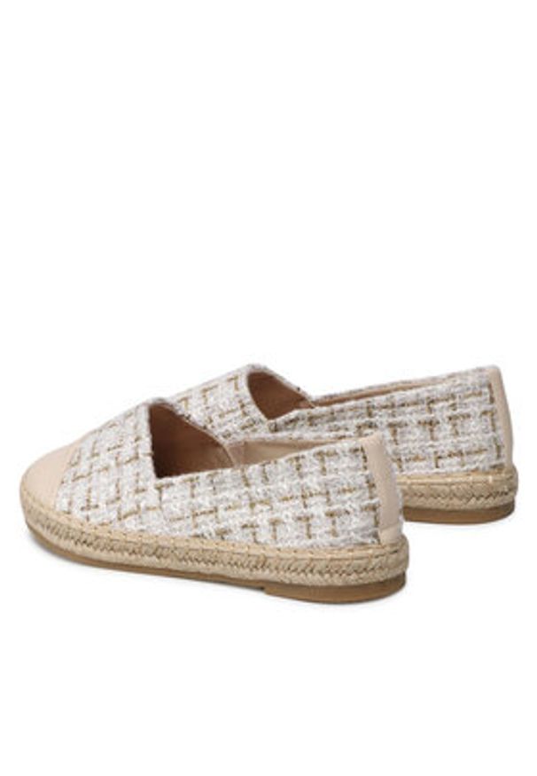 DeeZee Espadryle WSS990-104 Beżowy. Kolor: beżowy. Materiał: skóra