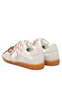 Nokwol Sneakersy August Biały. Kolor: biały. Materiał: skóra, zamsz