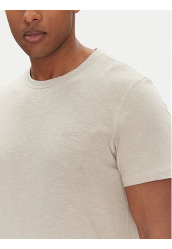 BOSS T-Shirt Tegood 50508243 Beżowy Regular Fit. Kolor: beżowy. Materiał: bawełna