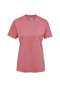 Damski jersey Hummel Active PL. Kolor: różowy. Materiał: jersey. Długość rękawa: krótki rękaw. Długość: krótkie. Wzór: nadruk, jodełka. Sport: piłka nożna #1