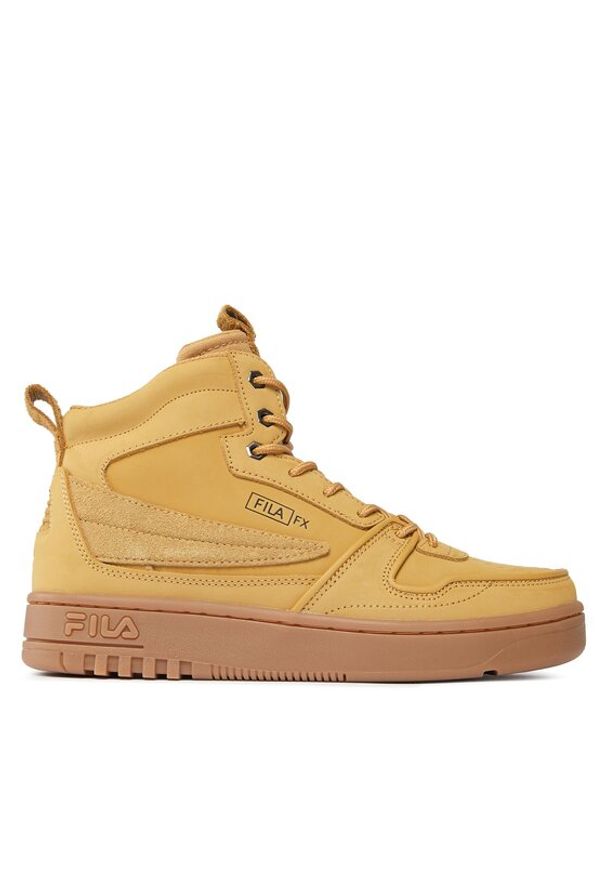 Fila Sneakersy Fxventuno O Mid FFM0155.70010 Brązowy. Kolor: brązowy. Materiał: skóra