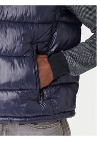Karl Lagerfeld - KARL LAGERFELD Kamizelka 505023 554590 Granatowy Regular Fit. Typ kołnierza: dekolt w karo. Kolor: niebieski. Materiał: syntetyk #4