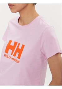 Helly Hansen T-Shirt W Hh Logo T-Shirt 2.0 34465 Różowy Regular Fit. Kolor: różowy. Materiał: bawełna