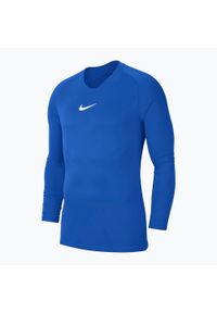 Longsleeve termoaktywny męski Nike Dri-FIT Park First Layer. Kolor: niebieski. Długość rękawa: długi rękaw. Technologia: Dri-Fit (Nike). Sport: piłka nożna
