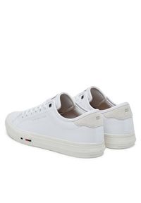 TOMMY HILFIGER - Tommy Hilfiger Tenisówki Th Hi Vulc Street Stitch FM0FM05645 Biały. Kolor: biały. Materiał: skóra. Styl: street #3