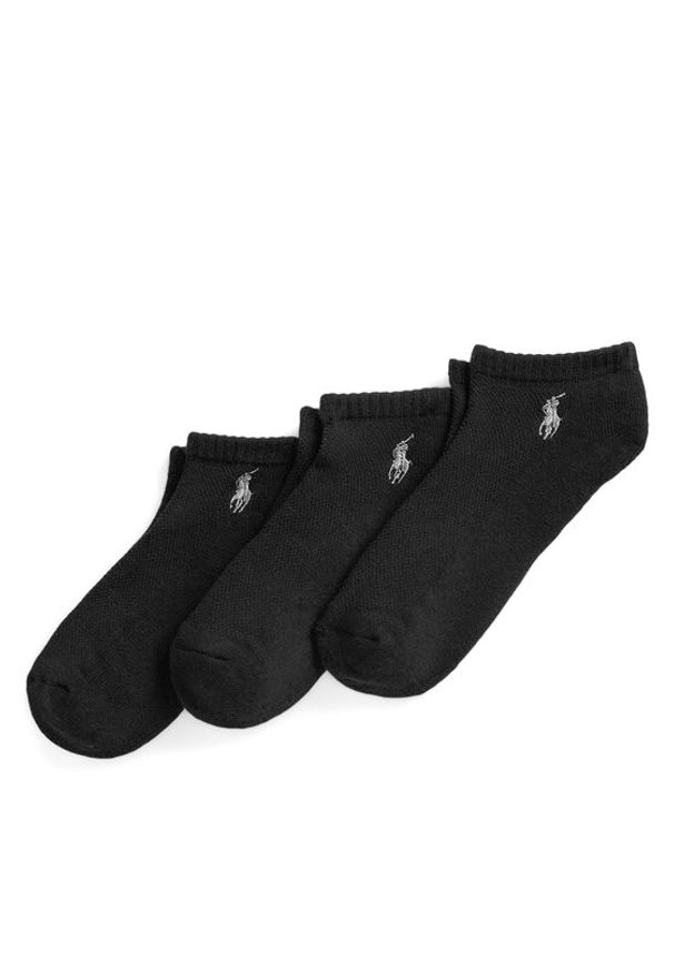 Polo Ralph Lauren Skarpety krótkie 455972885001 Czarny. Kolor: czarny. Materiał: materiał, bawełna