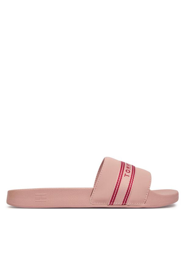 TOMMY HILFIGER - Klapki Tommy Hilfiger. Kolor: różowy