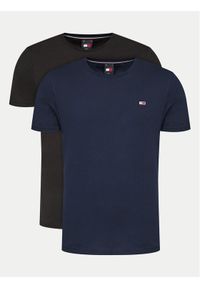 Tommy Jeans Komplet 2 t-shirtów DM0DM15381 Kolorowy Slim Fit. Materiał: bawełna. Wzór: kolorowy #1