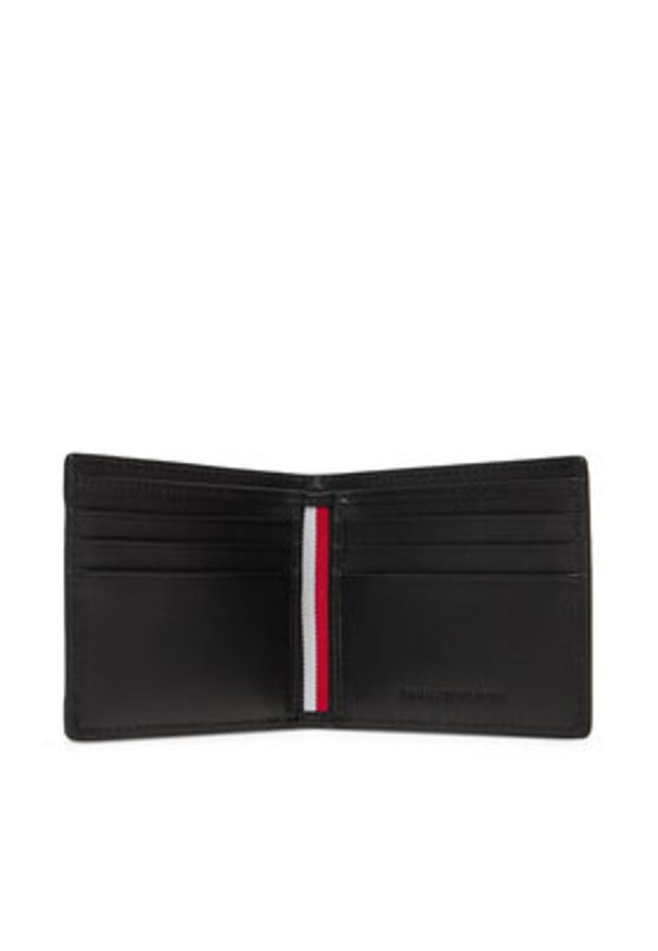 TOMMY HILFIGER - Tommy Hilfiger Portfel męski Central Mini Cc Wallet AM0AM13513 Czarny. Kolor: czarny. Materiał: skóra