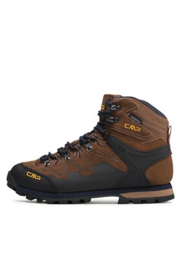 CMP Trekkingi Athunis Mid Trekking Shoe Wp 31Q4977 Brązowy. Kolor: brązowy. Materiał: skóra, zamsz. Sport: turystyka piesza