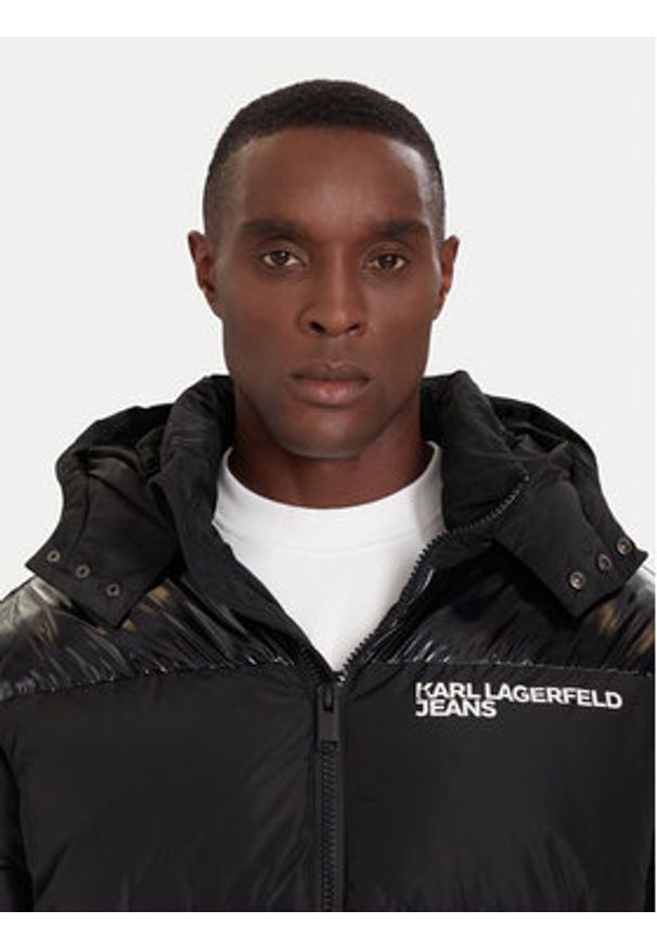 Karl Lagerfeld Jeans Kurtka zimowa A4M15031 Czarny Regular Fit. Kolor: czarny. Materiał: syntetyk. Sezon: zima