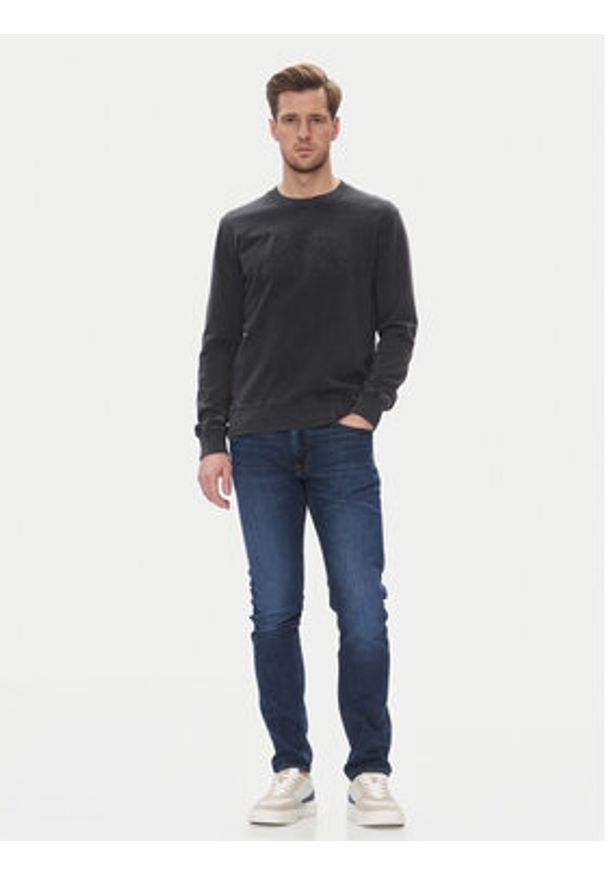 Lee Jeansy Luke 112365111 Granatowy Super Slim Fit. Kolor: niebieski