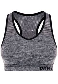 DKNY Sport Biustonosz top DP8T5945 Szary. Kolor: szary. Materiał: syntetyk