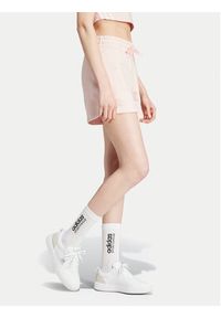 Adidas - adidas Szorty sportowe Essentials Small Logo JH3683 Różowy Loose Fit. Kolor: różowy. Materiał: syntetyk, bawełna #2