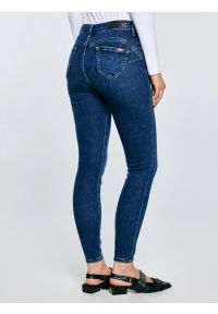 Big-Star - Jeansy damskie push up z wysokim stanem granatowe Melinda High Waist 517. Stan: podwyższony. Kolor: niebieski