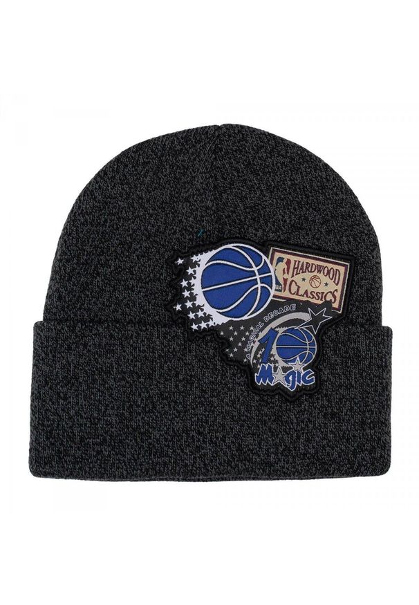Czapka zimowa do męska do koszykówki Mitchell & Ness Orlando Magic NBA czarna. Kolor: czarny. Sezon: zima