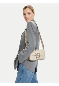 Pinko - PINKO Torebka Love One Mini Slouchy Fl Al 25-26 PLTT 104340 A2JU Écru. Materiał: skórzane #4