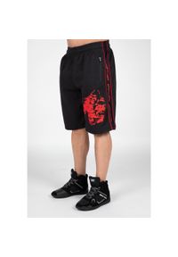 GORILLA WEAR - Spodenki fitness męskie Gorilla Wear Buffalo Old School Workout Shorts. Kolor: czerwony, wielokolorowy, czarny. Sport: fitness