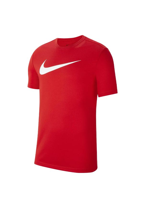 Nike - Męska Koszulka Z Logo Park DriFIT. Kolor: czerwony. Sport: turystyka piesza