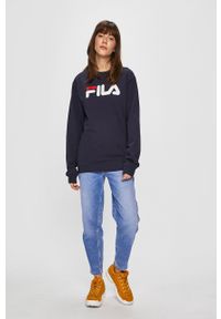 Fila - Bluza. Okazja: na co dzień. Kolor: niebieski. Wzór: nadruk. Styl: casual #9