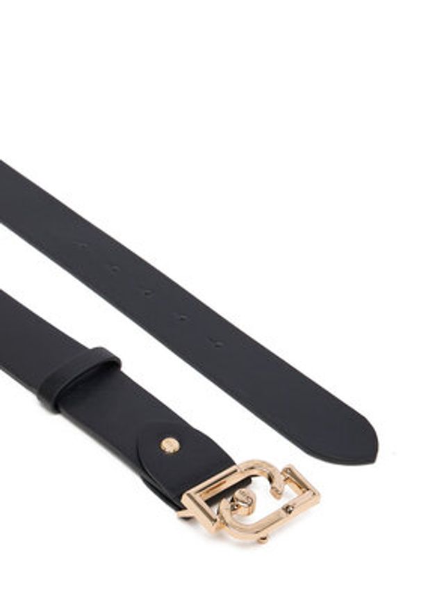 Liu Jo Pasek Damski Hips Belt 3,5 Cm AF5238 E0077 Czarny. Kolor: czarny. Materiał: skóra