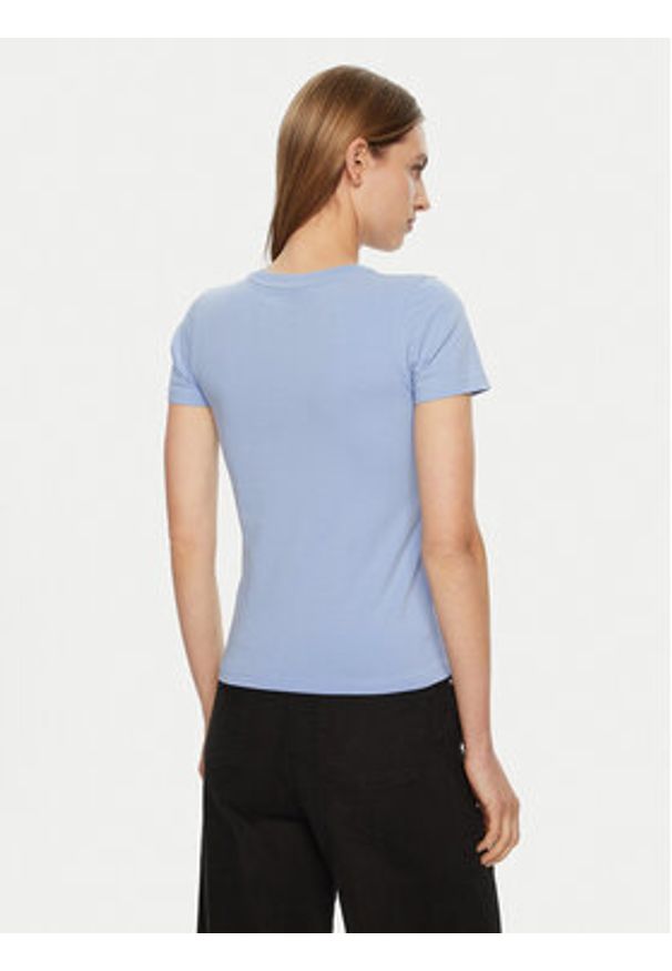 Guess Jeans T-Shirt W5RI52 J1314 Niebieski Regular Fit. Kolor: niebieski. Materiał: bawełna
