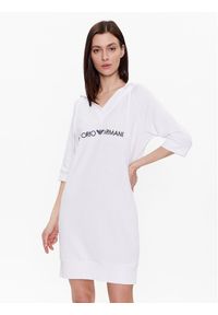 Emporio Armani Underwear Sukienka dzianinowa 164677 3R268 00010 Biały Regular Fit. Kolor: biały. Materiał: bawełna