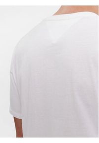Tommy Jeans T-Shirt Essential Flag DM0DM18263 Biały Slim Fit. Kolor: biały. Materiał: bawełna #3