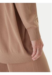 Kontatto Sweter 3M0815C Beżowy Relaxed Fit. Kolor: beżowy. Materiał: syntetyk #3