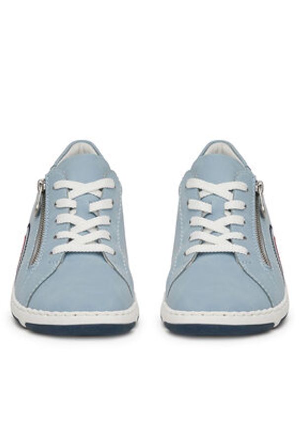 Rieker Sneakersy 42424-10 Niebieski. Kolor: niebieski. Materiał: materiał
