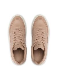 TOMMY HILFIGER - Tommy Hilfiger Sneakersy Chunky Leather Sneaker FW0FW06855 Różowy. Kolor: różowy. Materiał: skóra