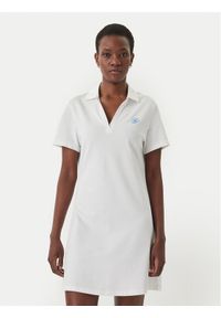 TOMMY HILFIGER - Tommy Hilfiger Sukienka codzienna WW0WW48749 Écru Regular Fit. Okazja: na co dzień. Kolor: kremowy. Materiał: bawełna. Typ sukienki: proste. Styl: casual #1