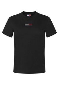 Tommy Jeans T-Shirt Party Flag DW0DW21965 Czarny Regular Fit. Kolor: czarny. Materiał: bawełna #3