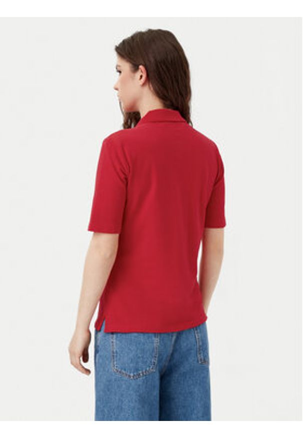 TOMMY HILFIGER - Tommy Hilfiger Polo 1985 WW0WW43224 Czerwony Regular Fit. Typ kołnierza: polo. Kolor: czerwony. Materiał: bawełna