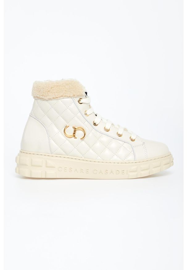 Sneakersy damskie wysokie CESARE CASADEI