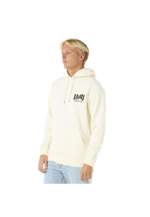 Bluza z kapturem męska Rip Curl Shield Hood. Typ kołnierza: kaptur. Kolor: beżowy
